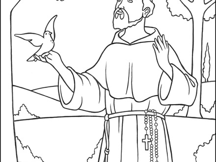 29 Saint Francis Of Assisi Coloring Page, Saints Coloring Pages 440x330 29 Saint Francis Of Assisi Coloring Page, Saints Coloring Pages