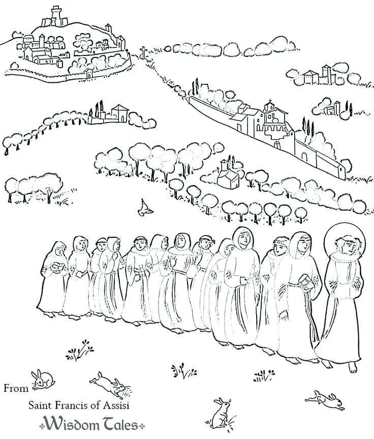 Saint Francis Of Assisi Coloring Page at GetColorings.com | Free ...