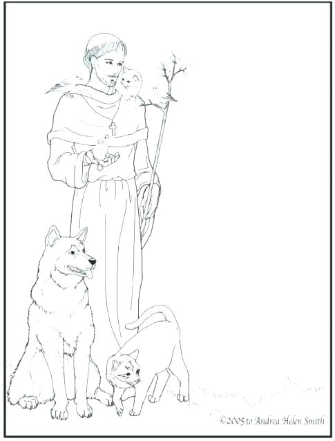 Saint Francis Of Assisi Coloring Page at GetColorings.com | Free ...