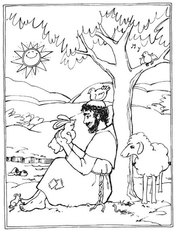 St. Francis Of Assisi Coloring Pages For Catholic Kids Catholic 570x748 St. Francis Of Assisi Coloring Pages For Catholic Kids Catholic