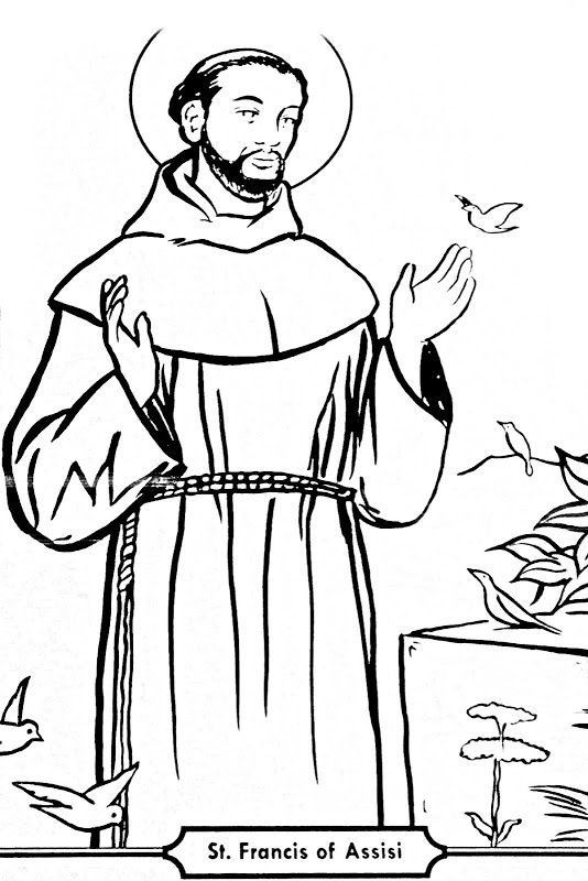 Saint Francis Of Assisi Coloring Pages Saint Francis Of Assisi 534x800 Saint Francis Of Assisi Coloring Pages Saint Francis Of Assisi