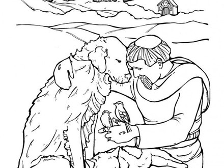 Saint Francis Of Assisi Coloring Page at GetColorings.com | Free ...