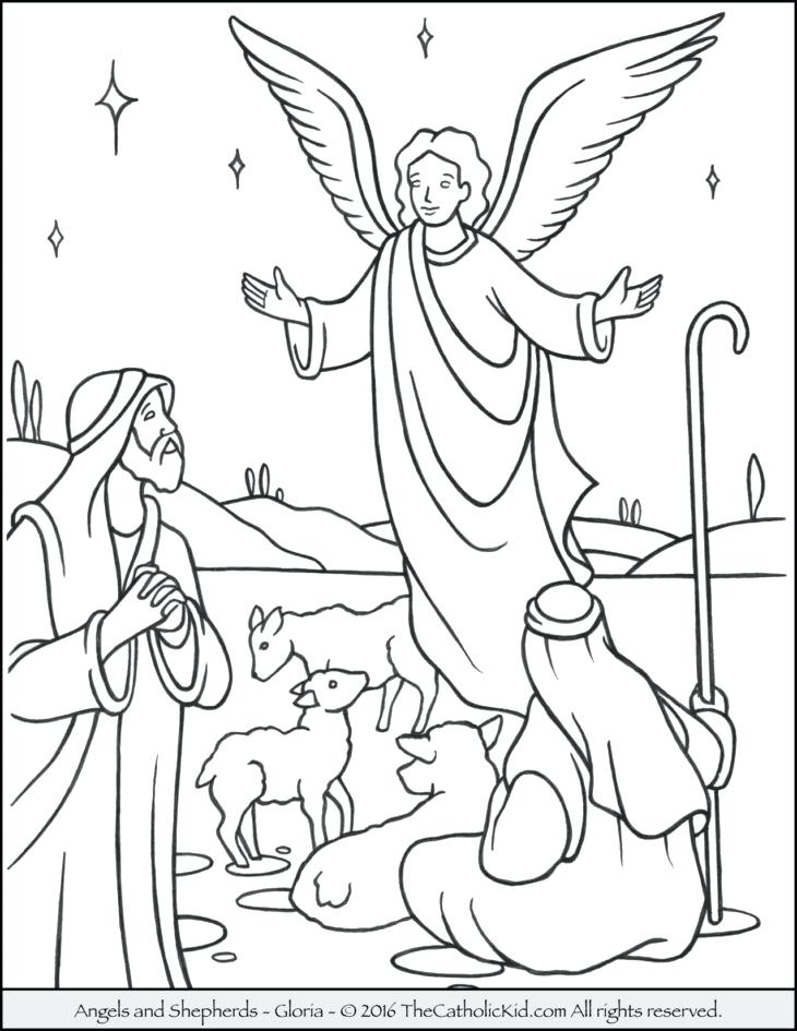 Saint Nicholas Coloring Pages Angels Shepherds Coloring Page St 730x945 Saint Nicholas Coloring Pages Angels Shepherds Coloring Page St