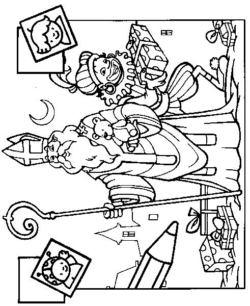 Saint Nicholas Coloring Page 2 491x600 Saint Nicholas Coloring Page 2