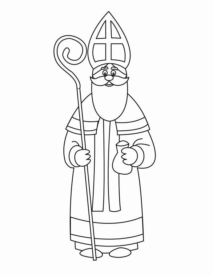 Coloring Page St Nicholas 692x896 Coloring Page St Nicholas