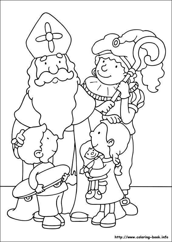 Saint Nicholas 04 At St Nicholas Coloring Page 567x794 Saint Nicholas 04 At St Nicholas Coloring Page