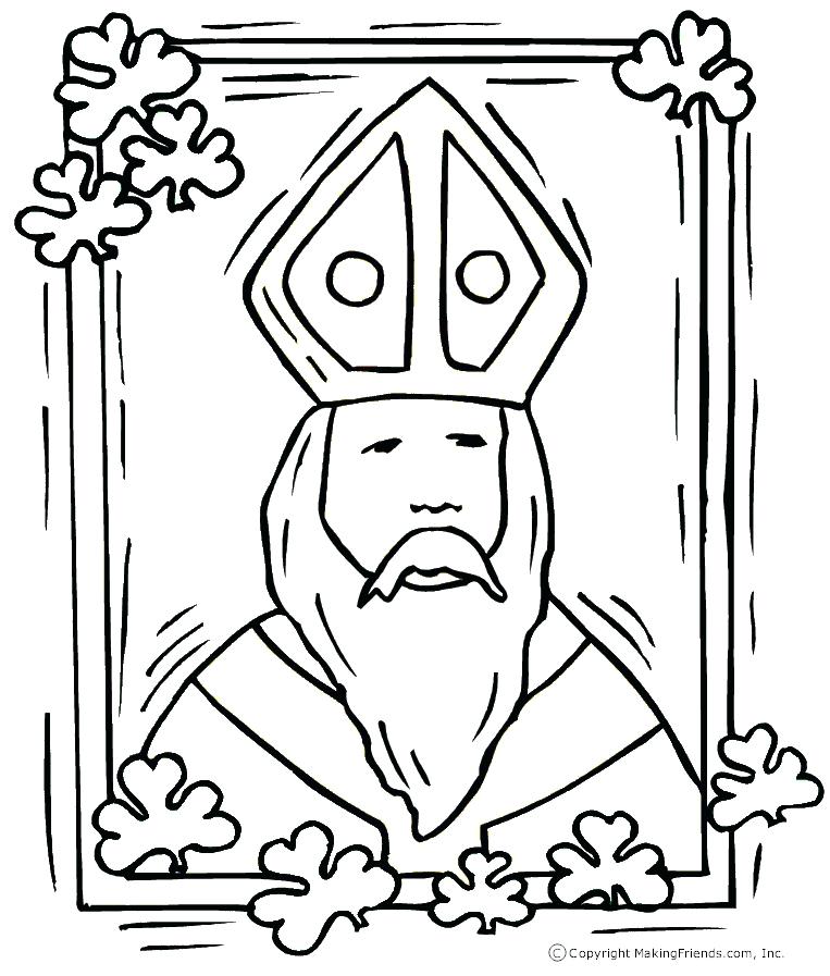 763x897 Saint Patrick Coloring Page Leprechaun Coloring Book Pages St Day