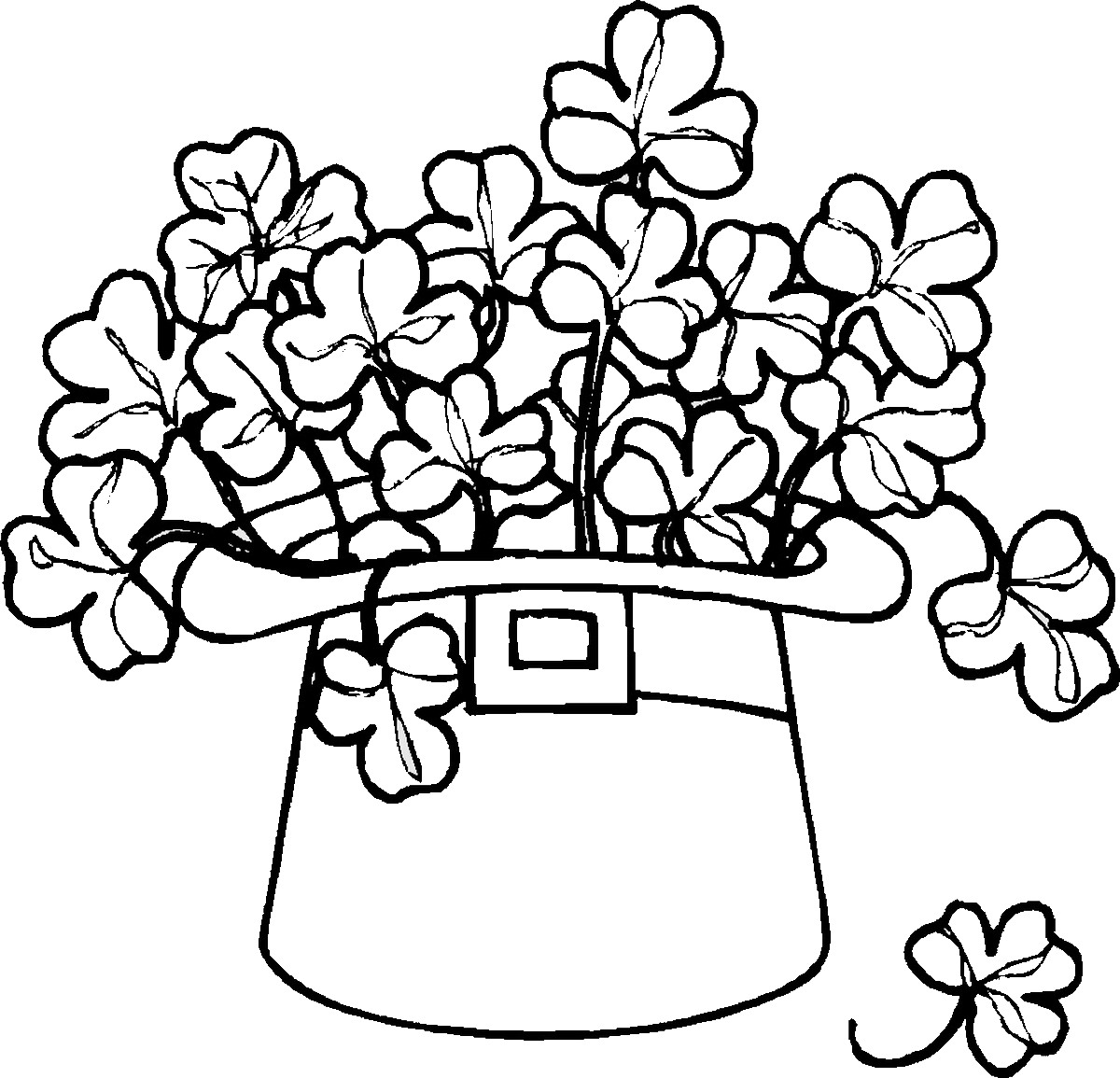 1200x1155 St Patrick Day Coloring Pages Free 1