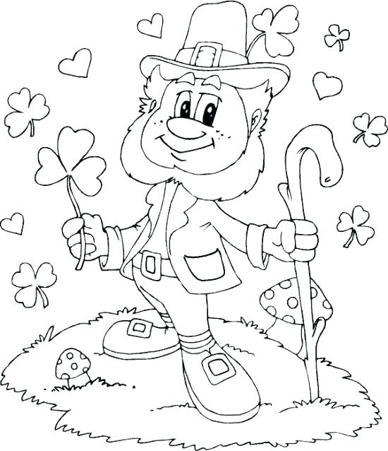 Printable St Patricks Day Coloring Pages Coloring Pages For St Day 550x638 Printable St Patricks Day Coloring Pages Coloring Pages For St Day