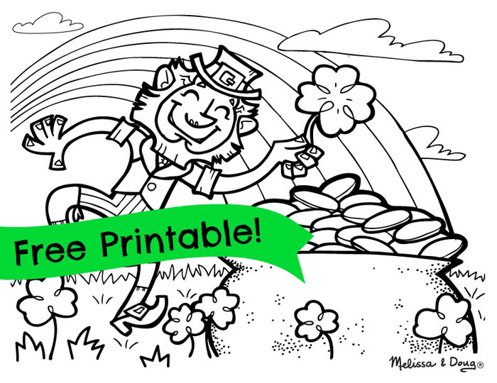 Printable St. Patrick's Day Coloring Pages For Toddlers 700x540 Printable St. Patrick's Day Coloring Pages For Toddlers