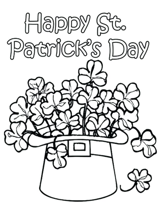 Saint Patrick Day Coloring Pages To Print Printable St Day 650x867 Saint Patrick Day Coloring Pages To Print Printable St Day