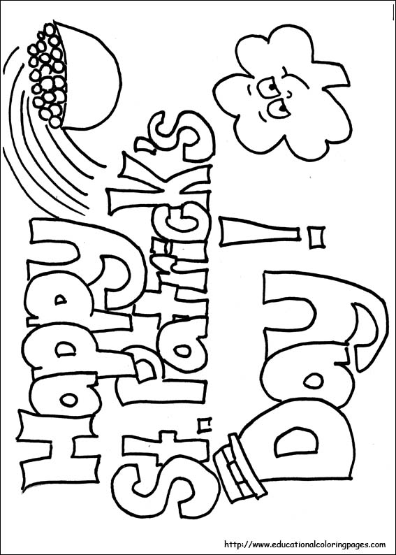St Patrick's Day Coloring 567x794 St Patrick's Day Coloring