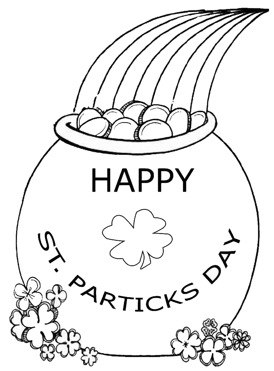 St Patrick's Day Coloring Pages 887x1200 St Patrick's Day Coloring Pages