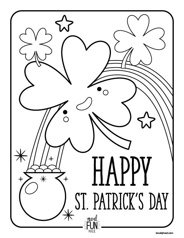 Free Printable Coloring Pages St. Patrick's Day Saints 612x792 Free Printable Coloring Pages St. Patrick's Day Saints