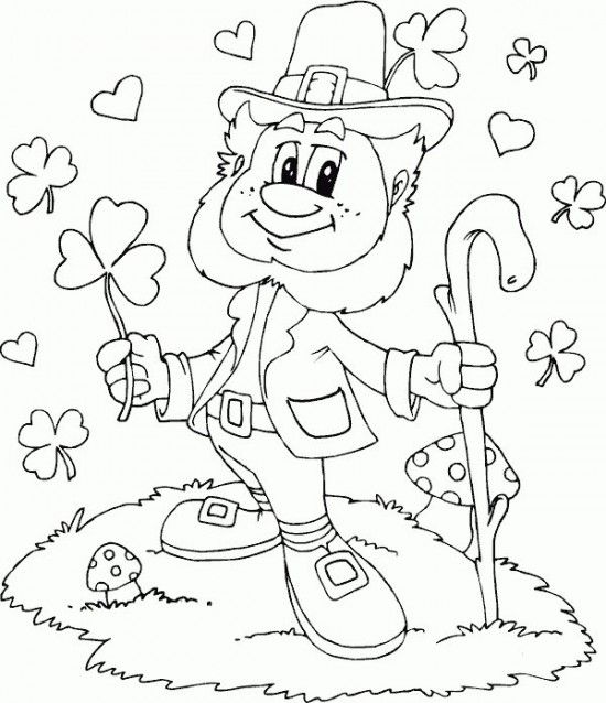 550x638 Leprechaun Coloring Page Coloring Page Love