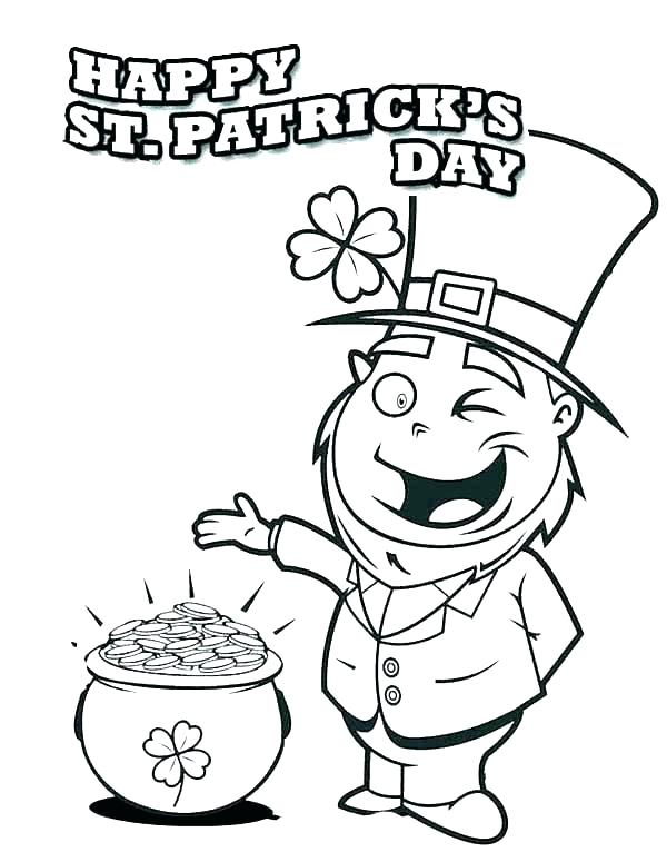 600x775 Saint Patrick Coloring Pages Coloring Pages For Kids Animals St S