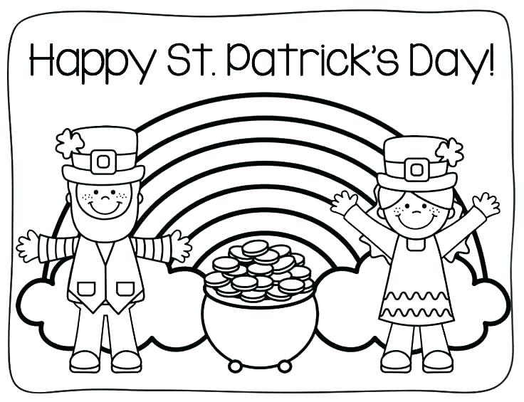 736x565 St Pattys Day Coloring Pages Day Coloring Pages An St Saint Pattys