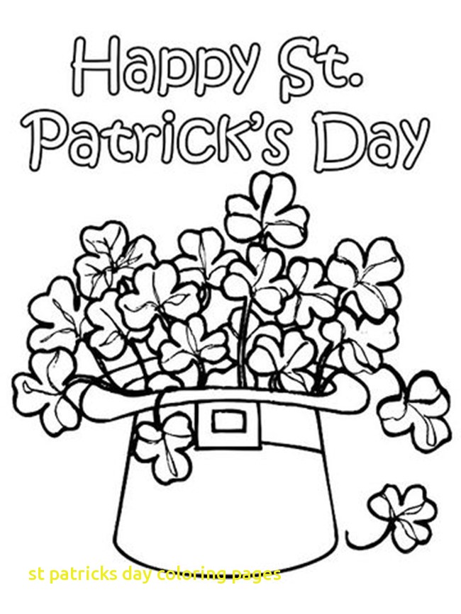 St Patricks Day Coloring Pages With 12 St Patrick S Day Printable 650x867 St Patricks Day Coloring Pages With 12 St Patrick S Day Printable