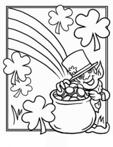 St. Patrick's Day Coloring Pages For Kids 232x300 St. Patrick's Day Coloring Pages For Kids