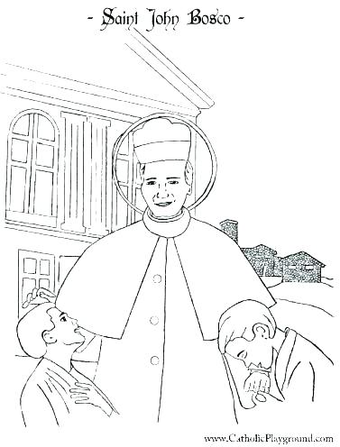 377x496 Coloring Pages Of Saints Saint Coloring Pages Catholic Saints