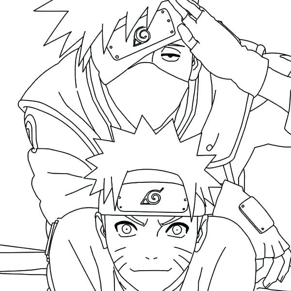 600x600 Naruto Coloring Pages