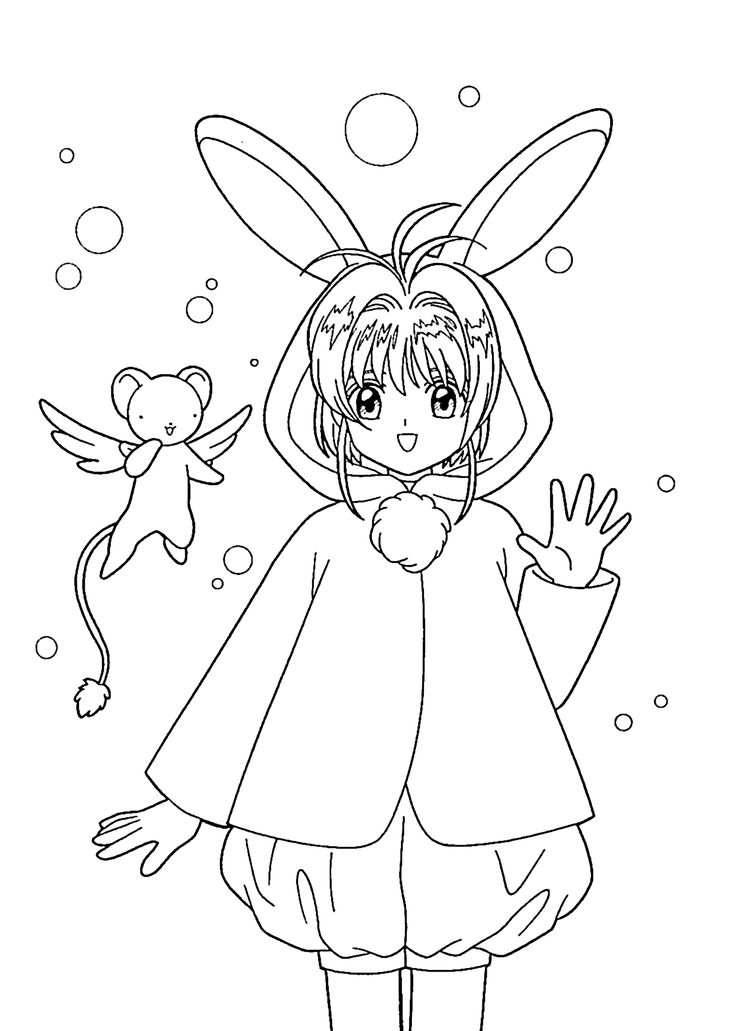 736x1031 40 Cardcaptor Sakura Coloring Pages, 1000 Images About Card