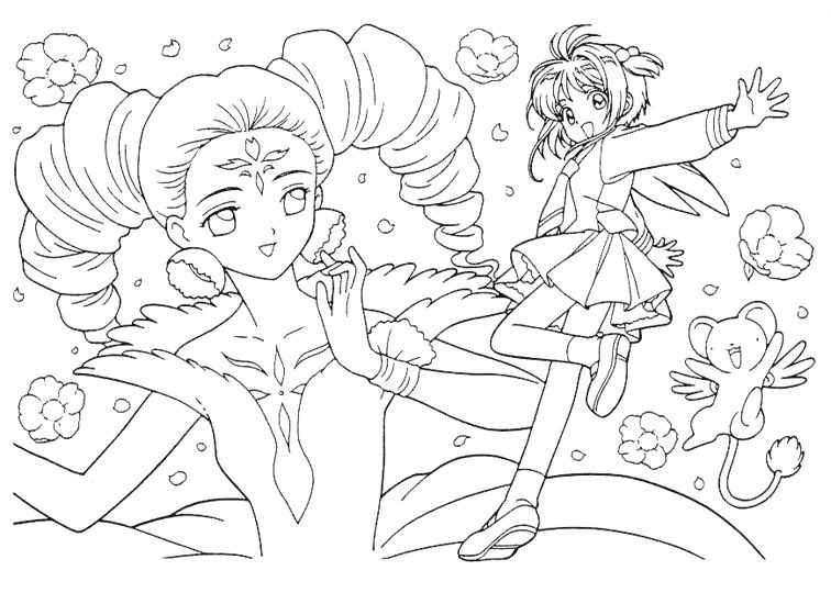 756x540 Card Captor Sakura Coloring Pages Coloring Book