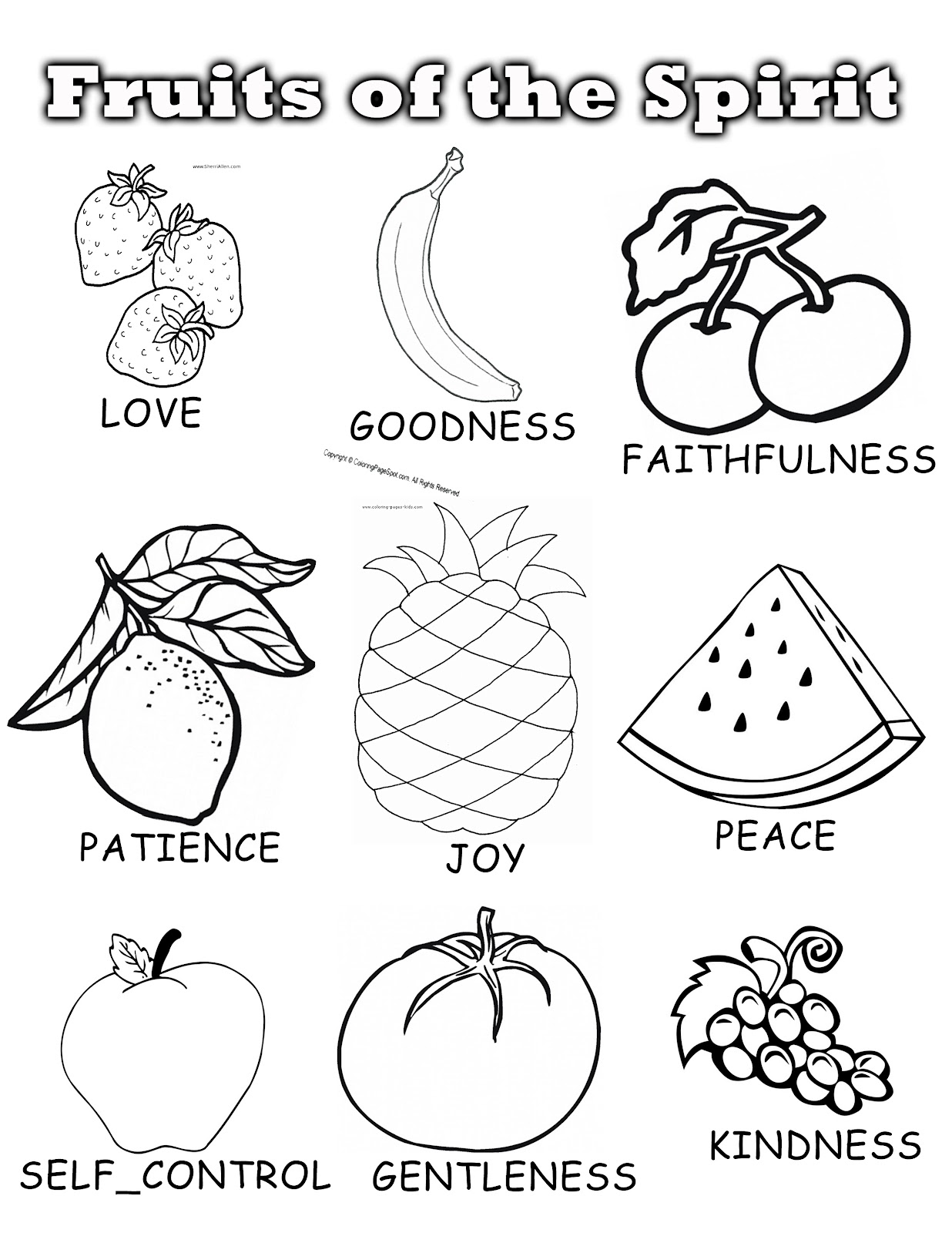 1236x1600 Fruit Of The Spirit Coloring Pages Bloodbrothers Me And Salad Page