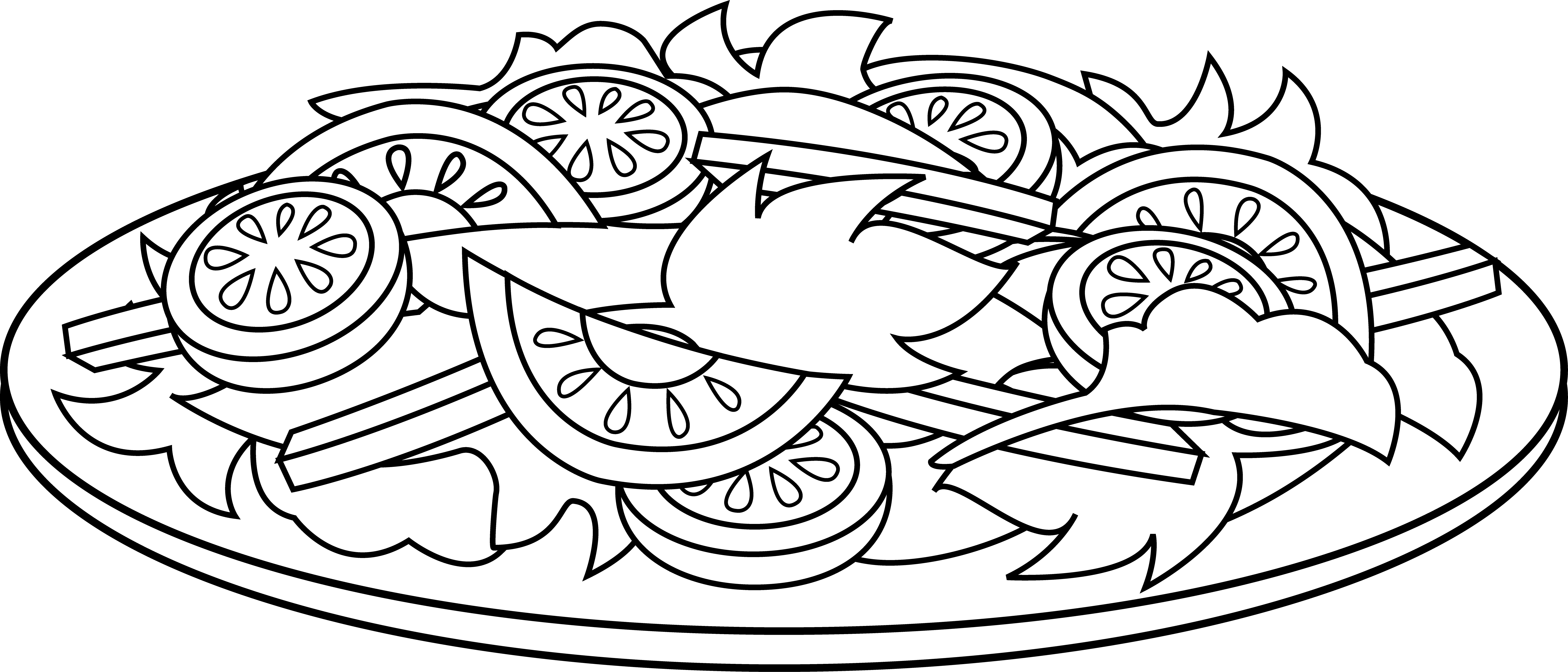 6946x2977 Fruit Salad Coloring Pages Download And Print For Free