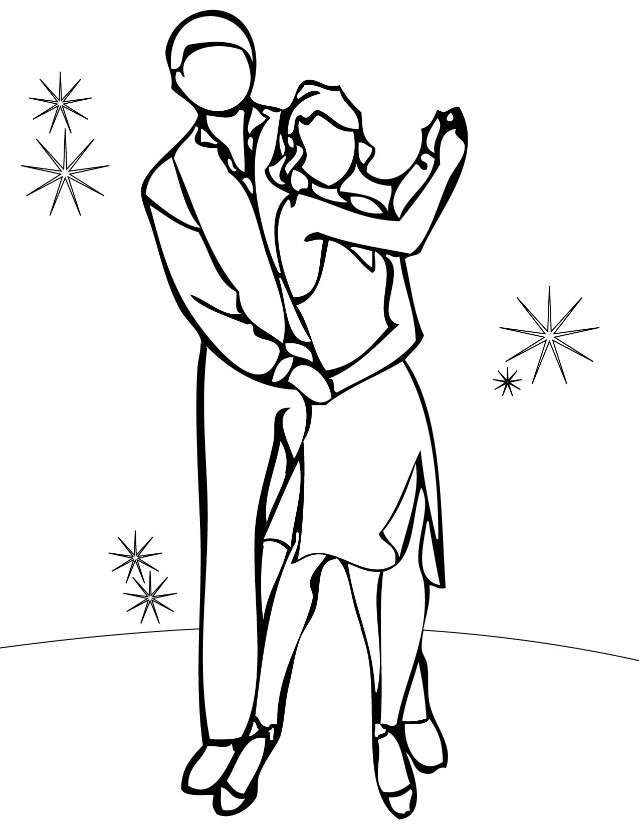 1275x1650 Salsa Coloring Page