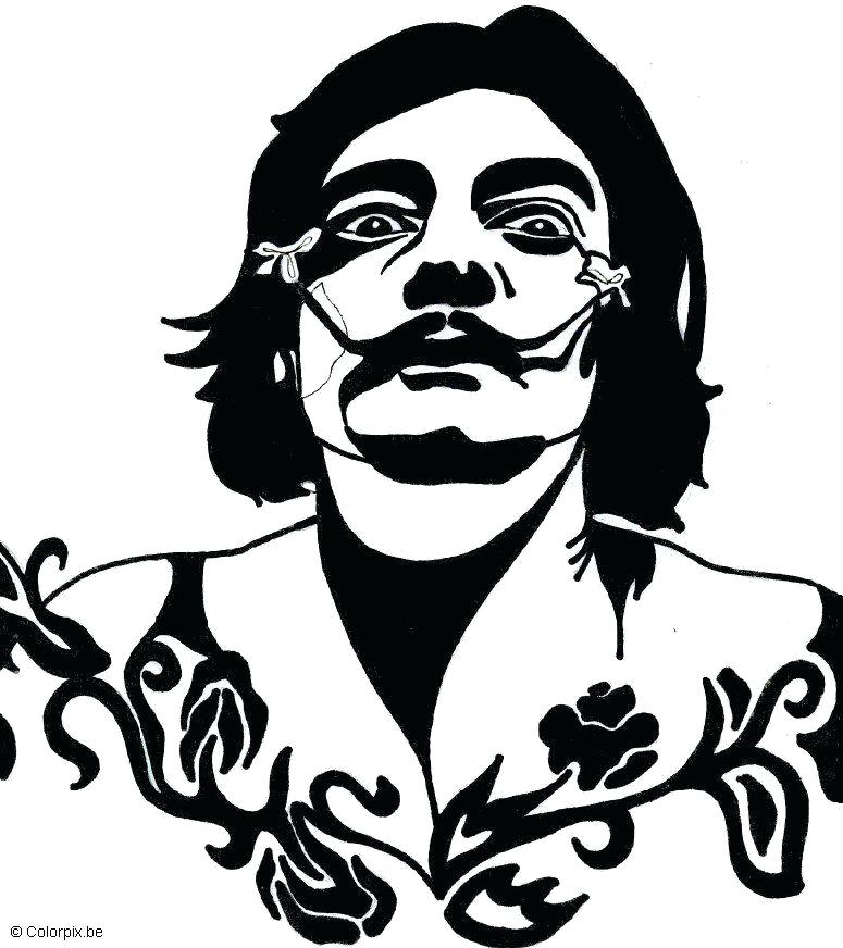 Salvador Dali Coloring Pages at GetColorings.com | Free printable