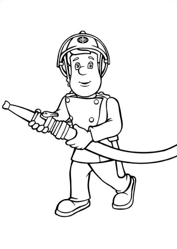 Kids N 38 Coloring Pages Of Fireman Sam 593x832 Kids N 38 Coloring Pages Of Fireman Sam