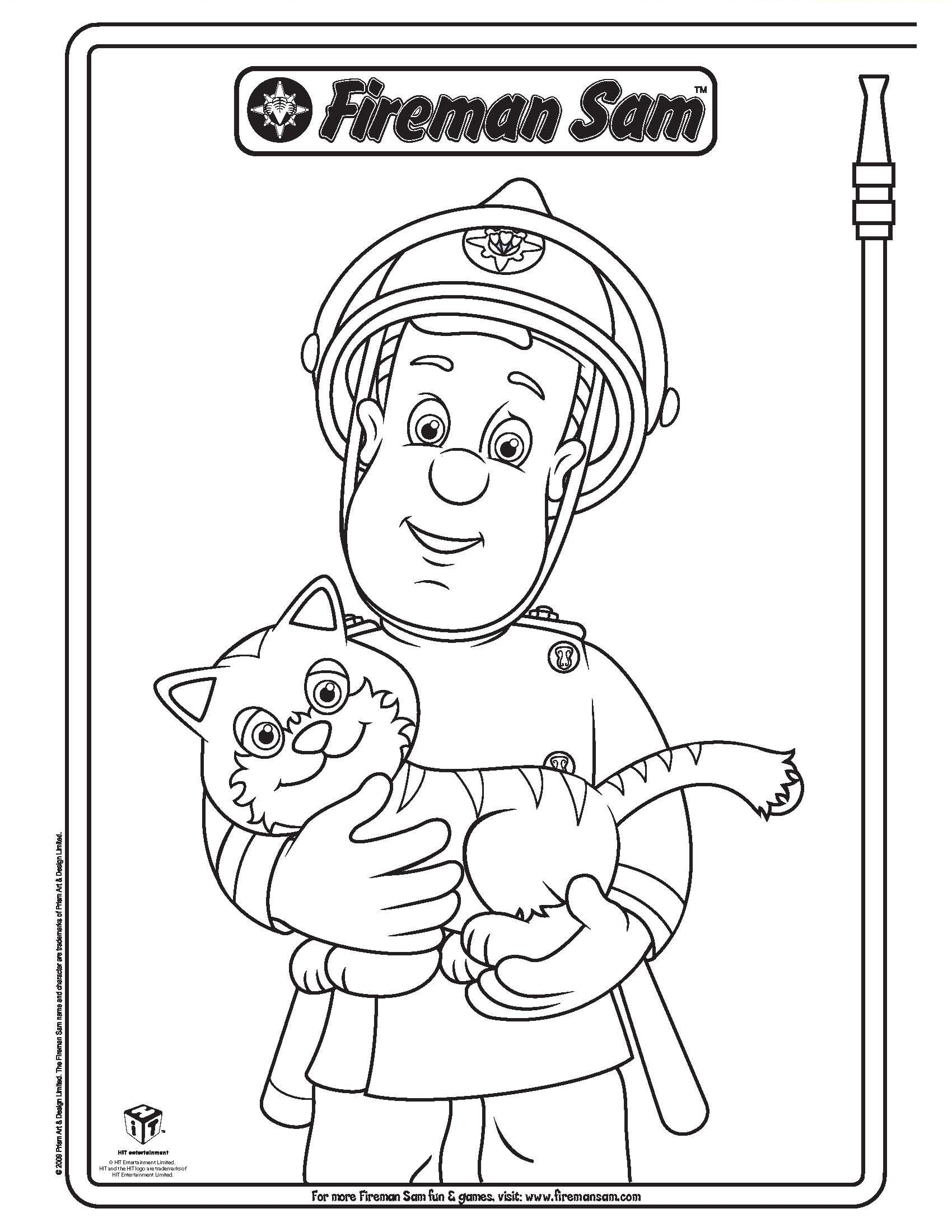 Original Fireman Sam Elvis Coloring Pages 1700x2200 Original Fireman Sam Elvis Coloring Pages