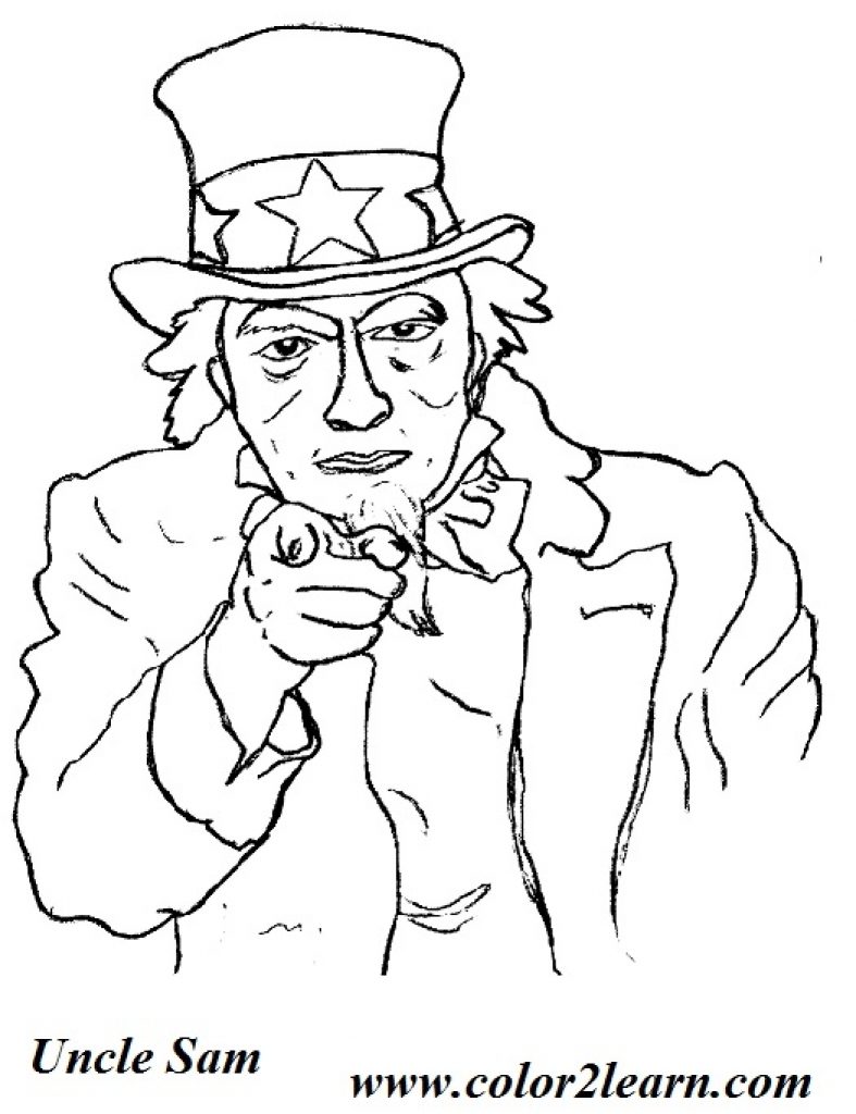 Uncle Sam Coloring Pages 787x1024 Uncle Sam Coloring Pages