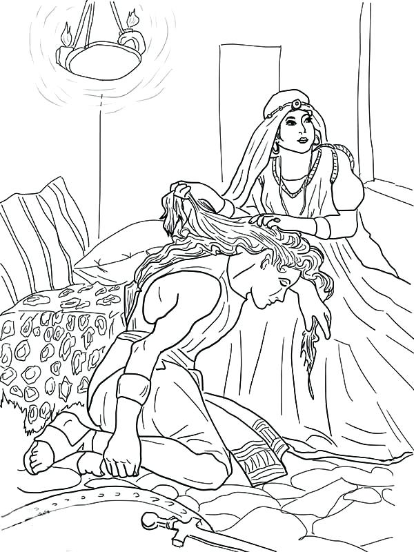 600x800 Samson And Delilah Coloring Page Awesome Grade Coloring Pages