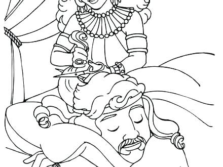 440x330 Samson And Delilah Coloring Page New Coloring Page Print Pages