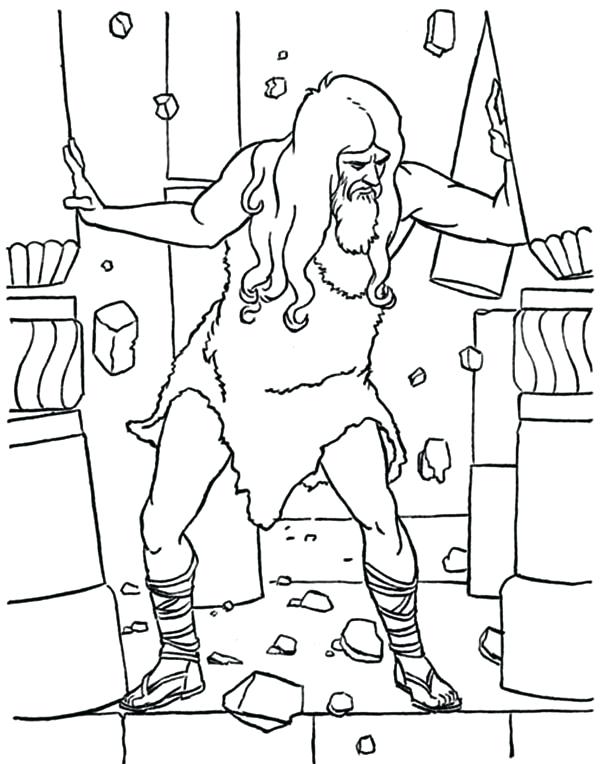 600x764 Samson Coloring Page Awesome Strength Of Coloring Page Printable