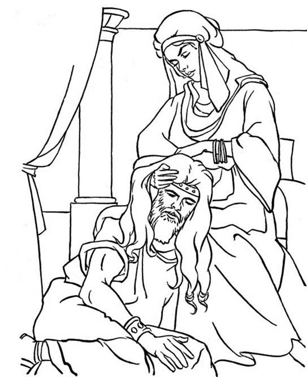 600x735 Samson Weakness Is His Hair Coloring Page Color Luna