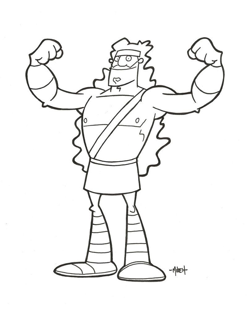 799x1000 New Samson And Delilah Coloring Page Wanted Preschool