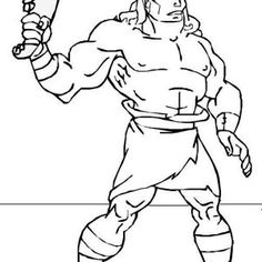 236x236 Picture Of Samson With Jawbone Of An Ass Coloring Page Kid'S