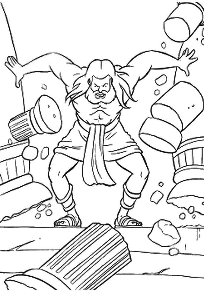 676x967 Samson Coloring Pages Samson And Delilah Samson Judges