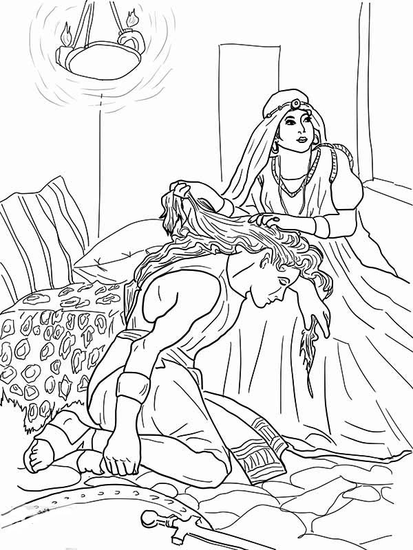 600x800 The Amazing Samson Coloring Page Color Luna