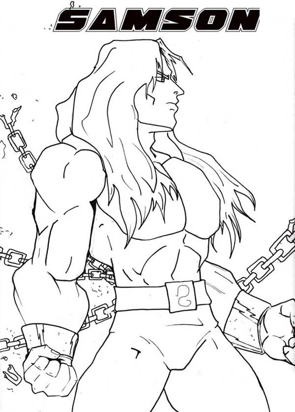 600x837 Amazing Picture Of Samson Coloring Page Color Luna