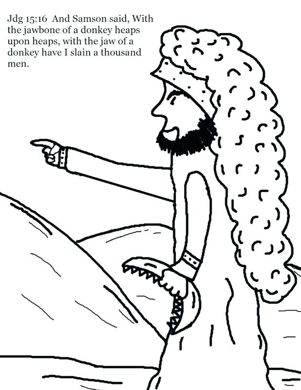 Samson Coloring Page Old Testament Coloring Pages Samson 618x800 Samson Coloring Page Old Testament Coloring Pages Samson