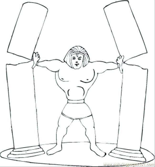 Samson Coloring Page Strong Coloring Page Samson Coloring Pages 650x700 Samson Coloring Page Strong Coloring Page Samson Coloring Pages