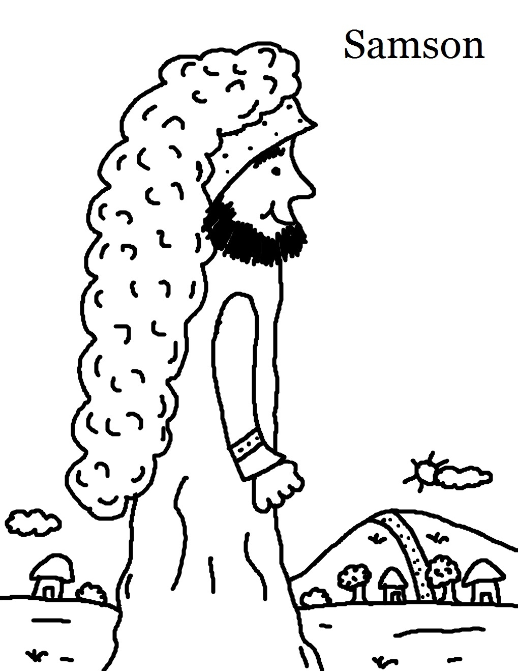 1019x1319 Important Samson Coloring Pages For Kids Free Bible Key Point