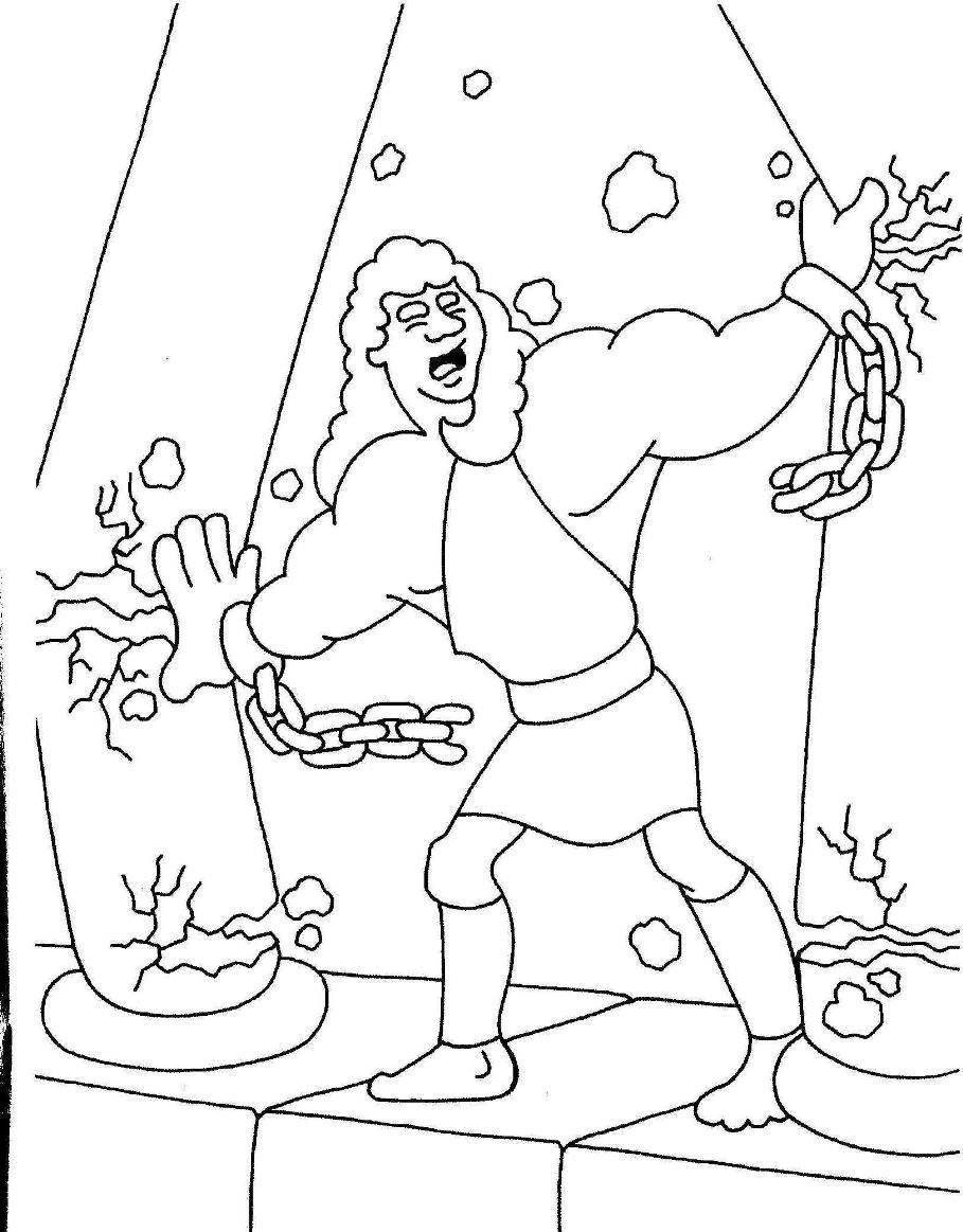 909x1163 For Samson Coloring Page Coloring Pages For Children Samson