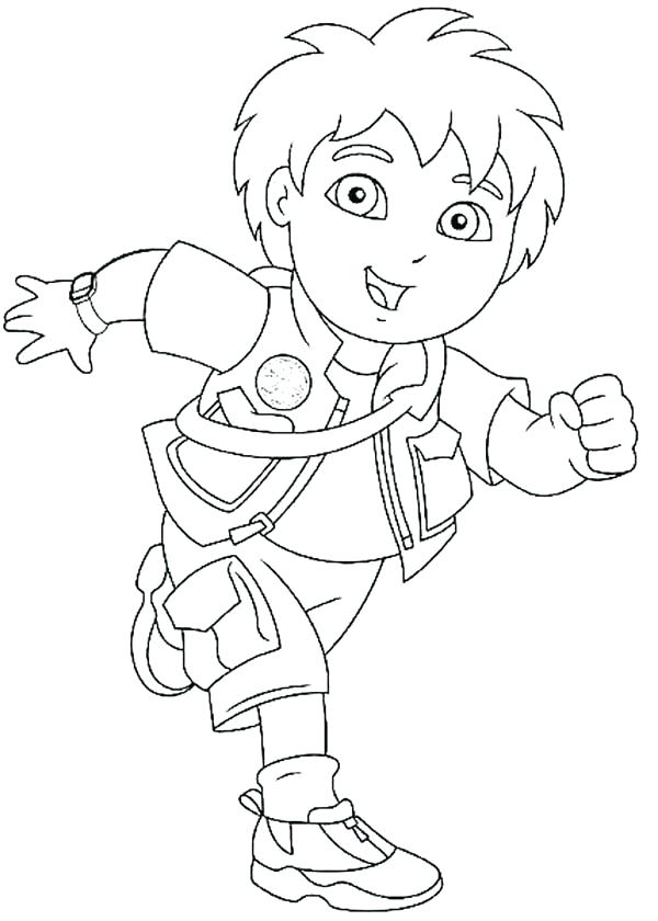 600x840 Diego Coloring Pages