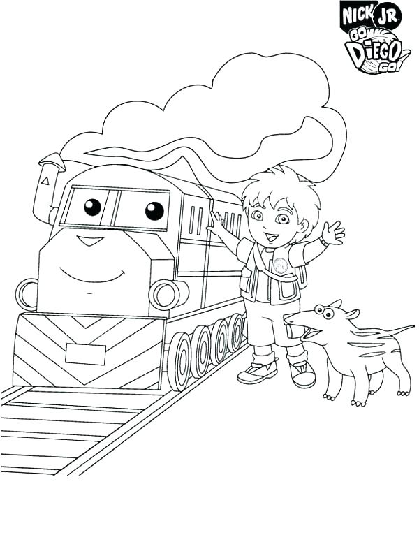 600x776 Go Diego Go Coloring Pages Go Go Coloring Pages Go Go Pictures