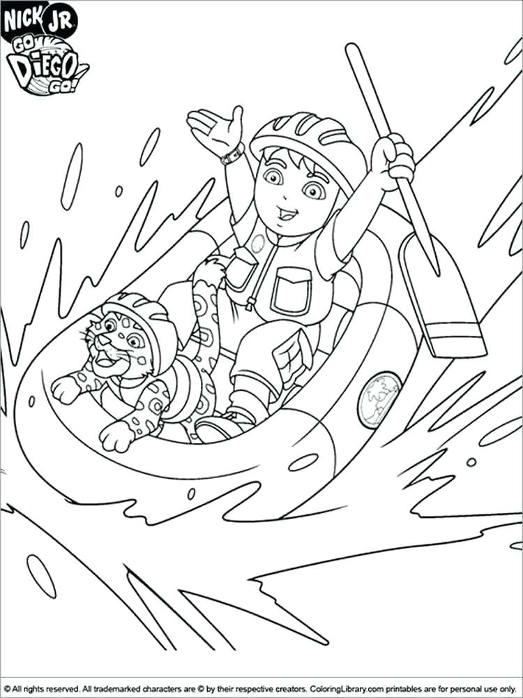 750x1000 Go Go Coloring Pages Free Printable Go Go Coloring Go Diego Go